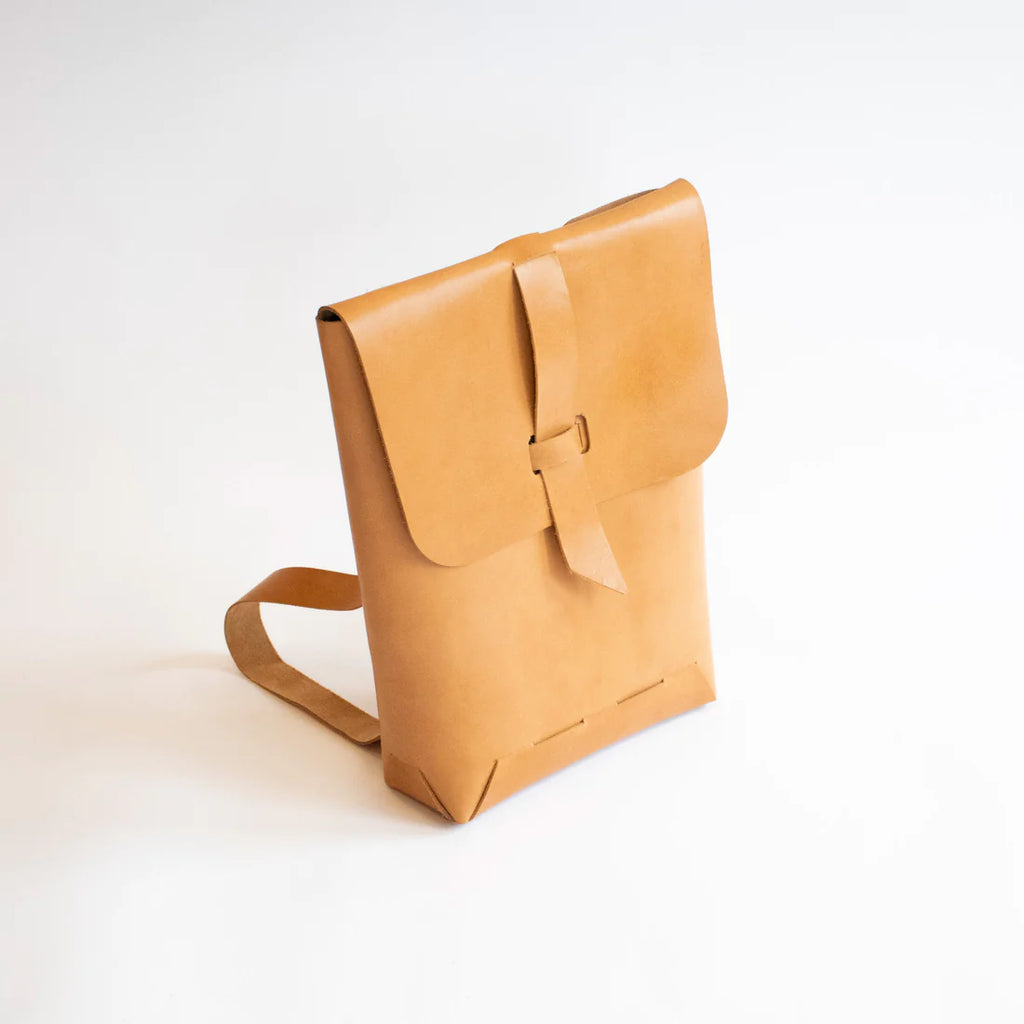 The Backpack | Vegetable Tanned Leather | Black - Tempo
