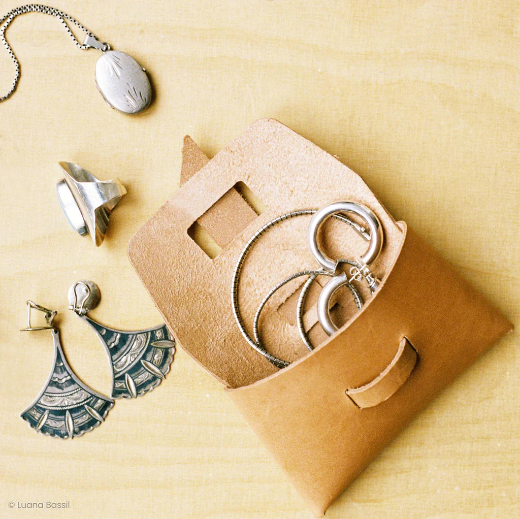 The Card Case / Coin Pouch | Vegetable Tanned Leather | Natural - Tempo