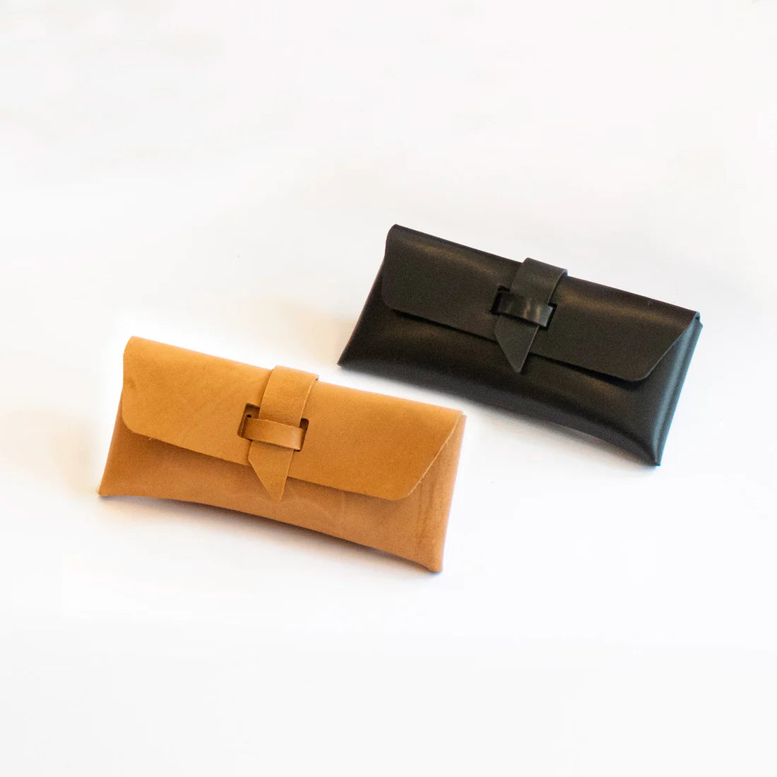 The Eye-Glasses Case / Pen Case | Vegetable Tanned Leather | Black - Tempo