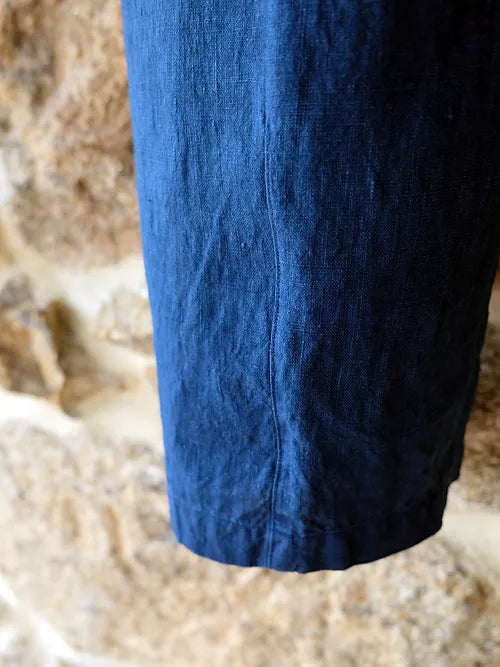 Hemp Easy Trousers | Organic Indigo Hand-dyed - Tempo