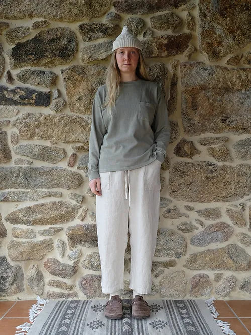 Cotton Long-sleeve T-Shirt | Myrobalan & Iron Hand-dyed - Tempo