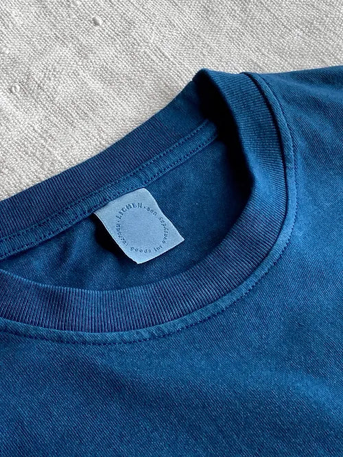 Cotton Long-sleeve T-Shirt | Organic Indigo Hand-dyed - Tempo