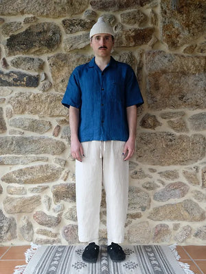 Un-Dyed Raw Hemp Easy Trousers
