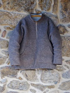 Half-Zip Pullover | Handmade Natural Wool Felt