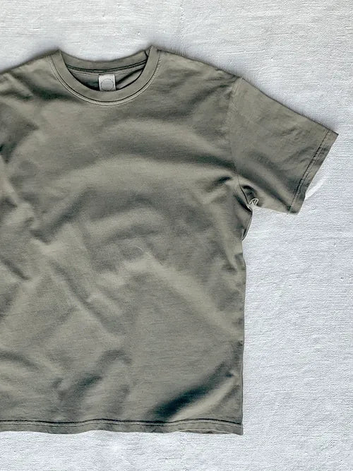 Cotton T-Shirt | Myrobalan & Iron Hand-dyed