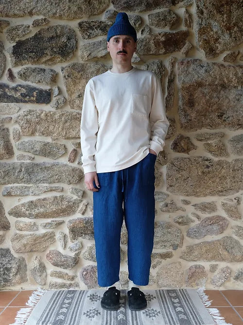 Hemp Easy Trousers | Organic Indigo Hand-dyed - Tempo
