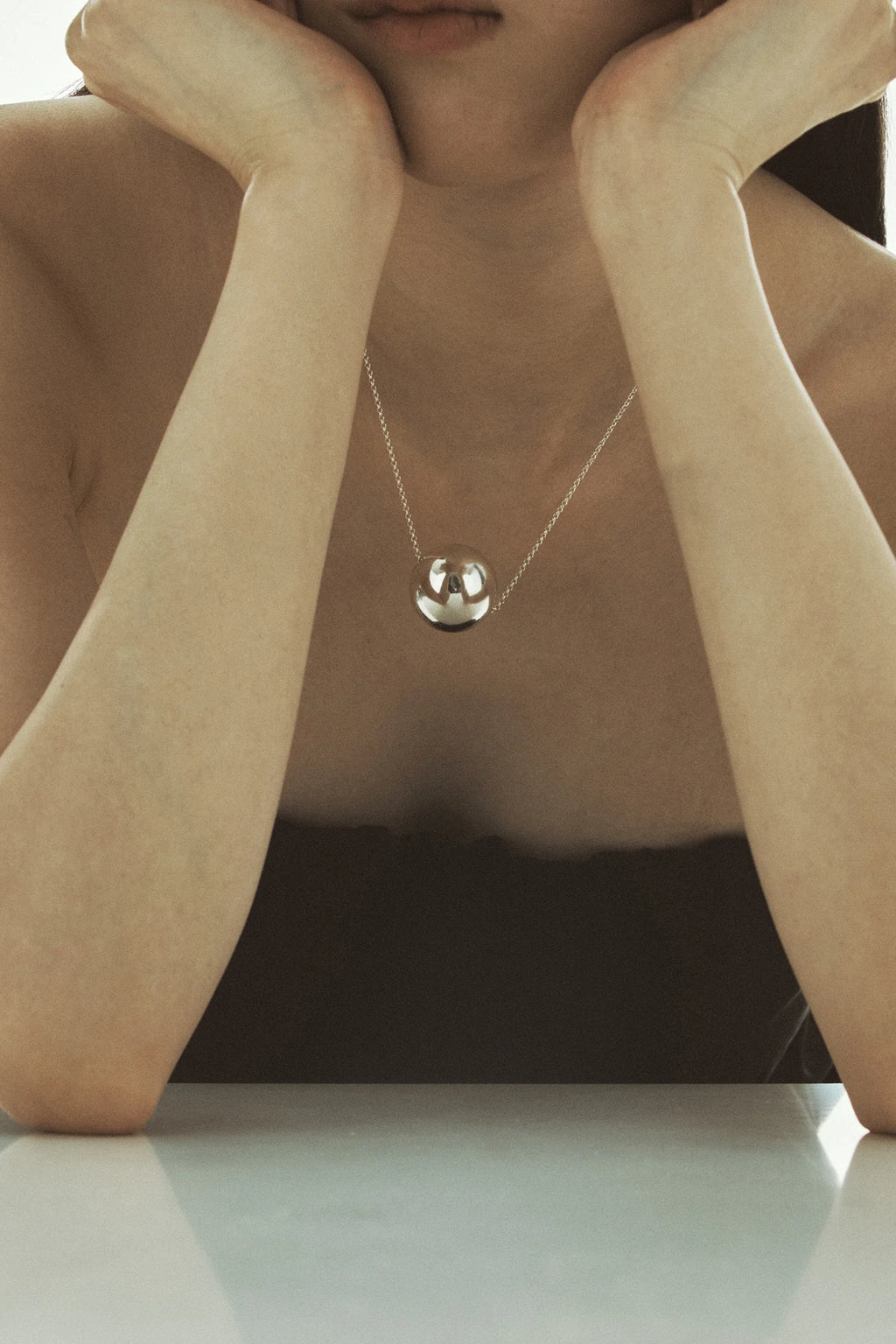 COLDFRAME - Handcrafted 925 Silver New Lux Ball Necklace - Tempo