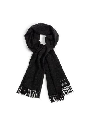 Virgin Wool Scarf in Charcoal - Tempo