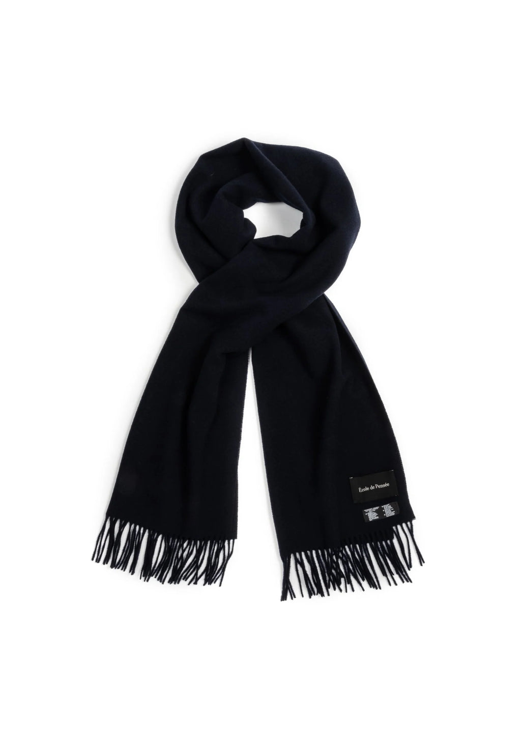 Virgin Wool Scarf in Navy - Tempo