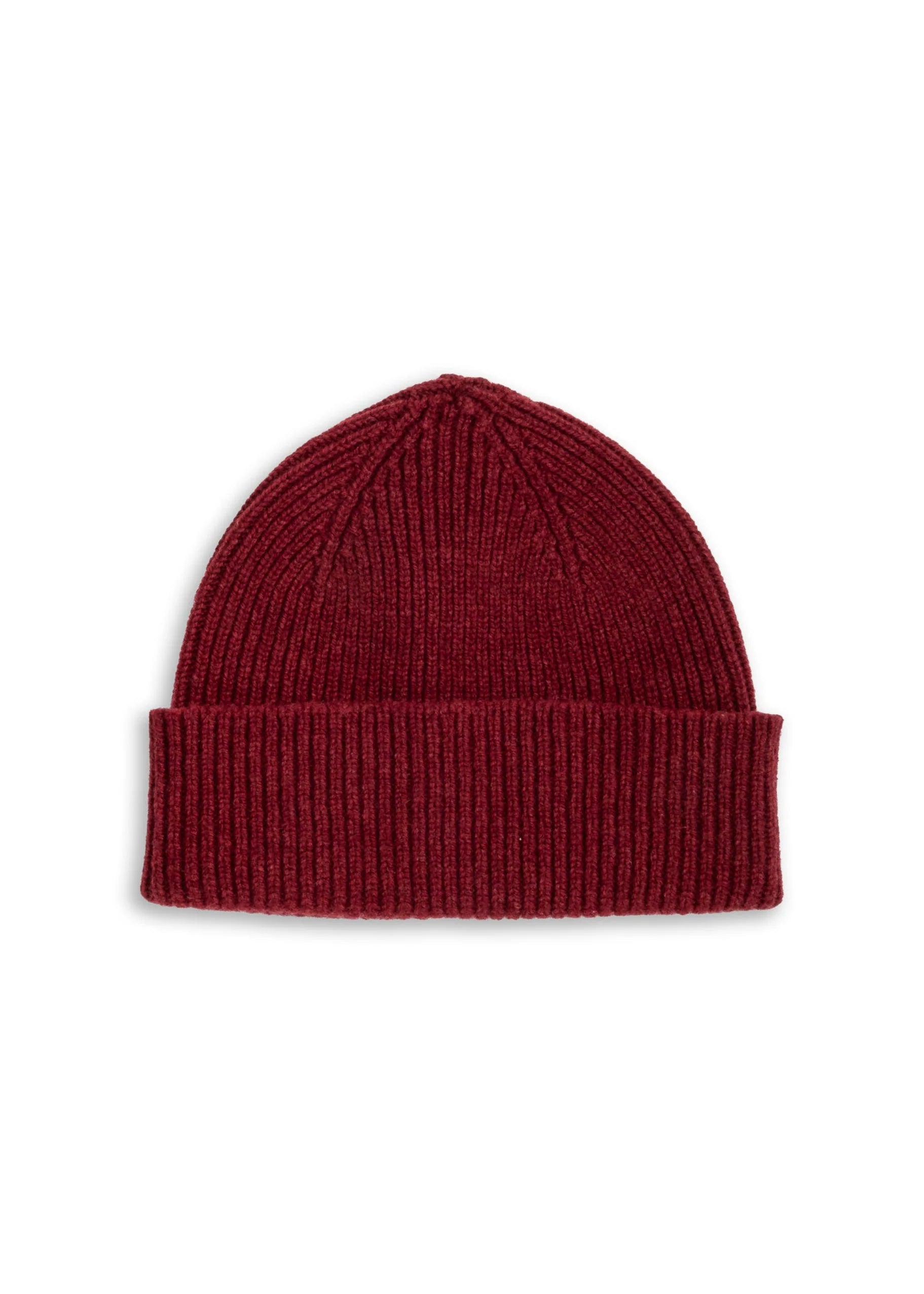 Donegal Virgin Wool Beanie - Cherry Red
