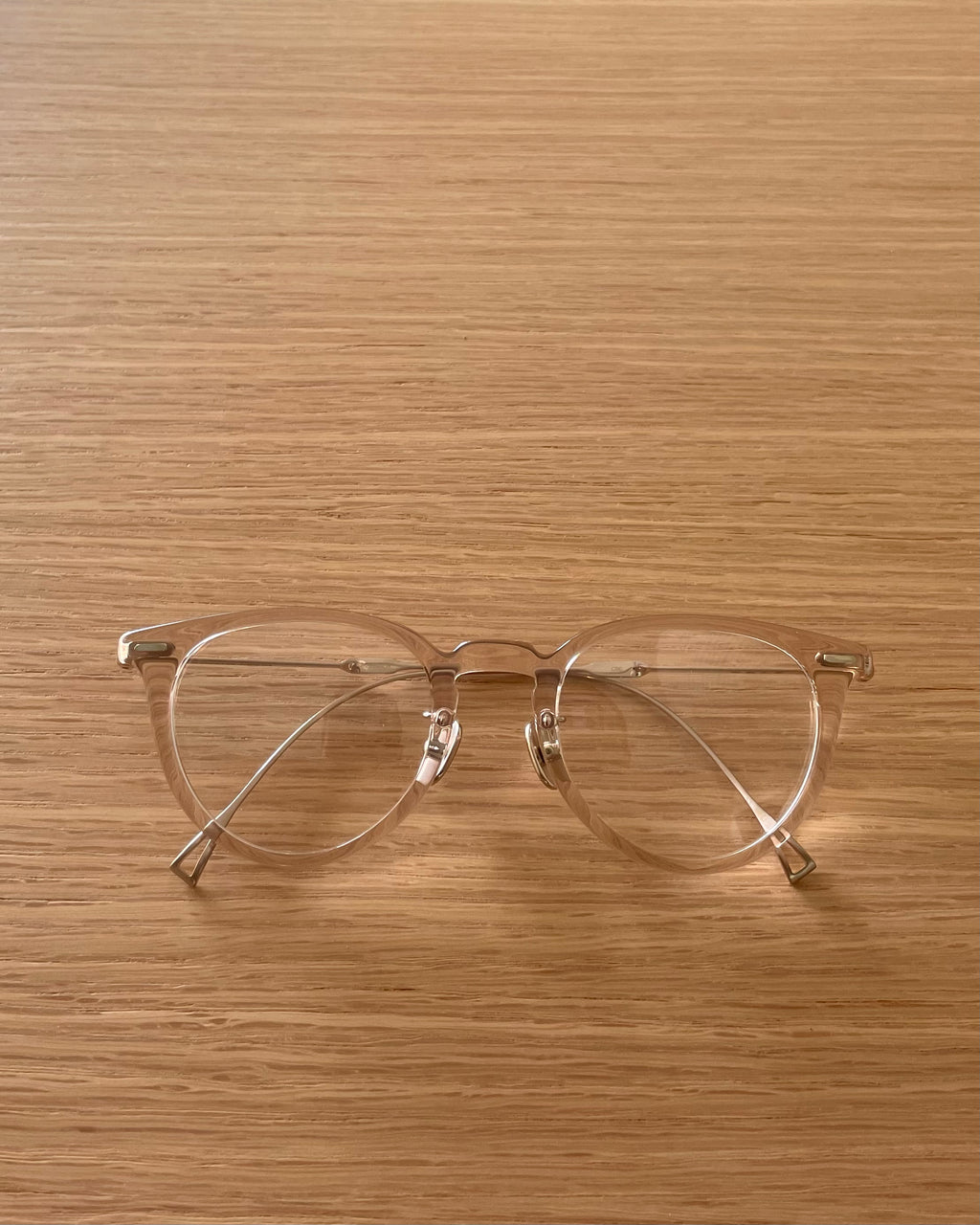 BOSTON VIII - Clear Beige - Cellulose Acetate & Titanium - Tempo