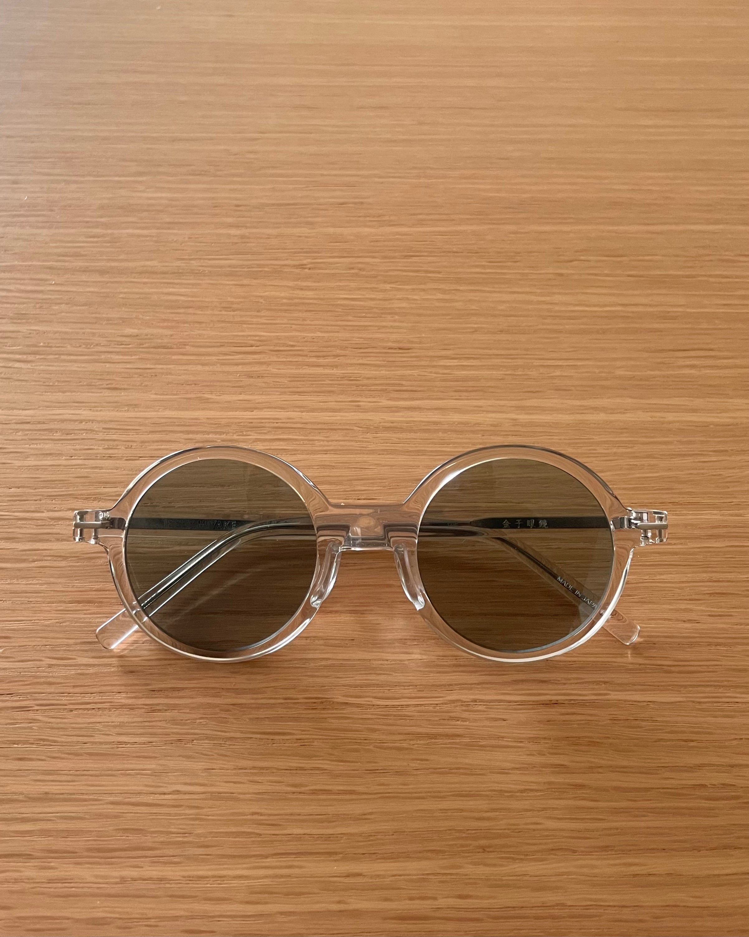 GEOMETRY ROUND Sun - Clear - Cellulose Acetate & Titanium - Tempo