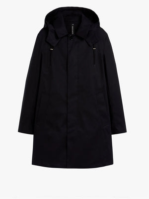 CAMBRIDGE HOOD RAINTEC COTTON COAT | BLACK | GMC-111 - Tempo