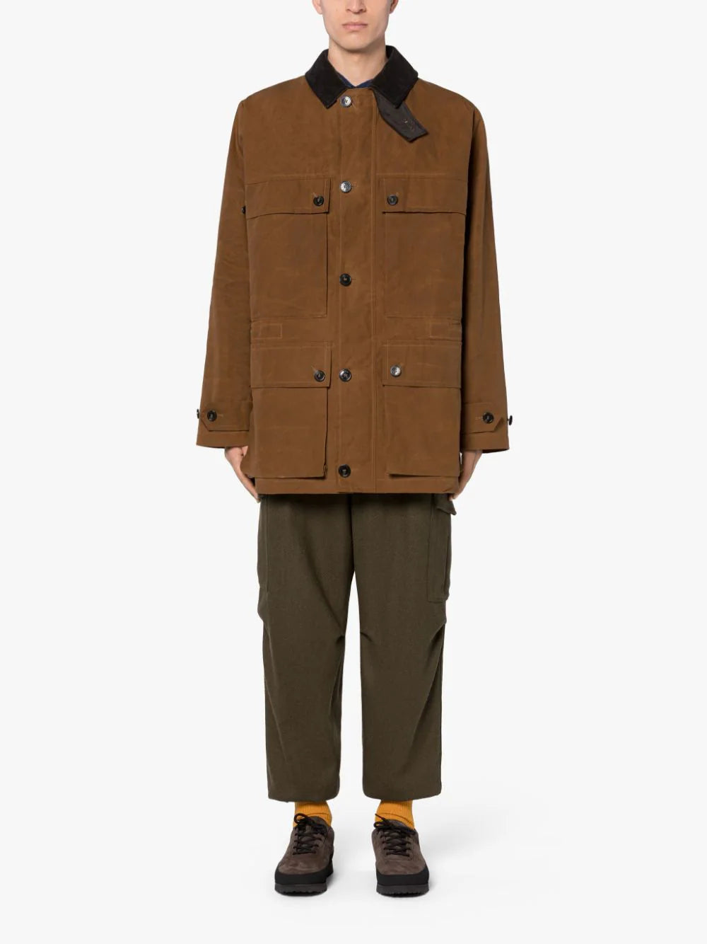 MACKINTOSH Country Tobacco Waxed Cotton Coat Switzerland