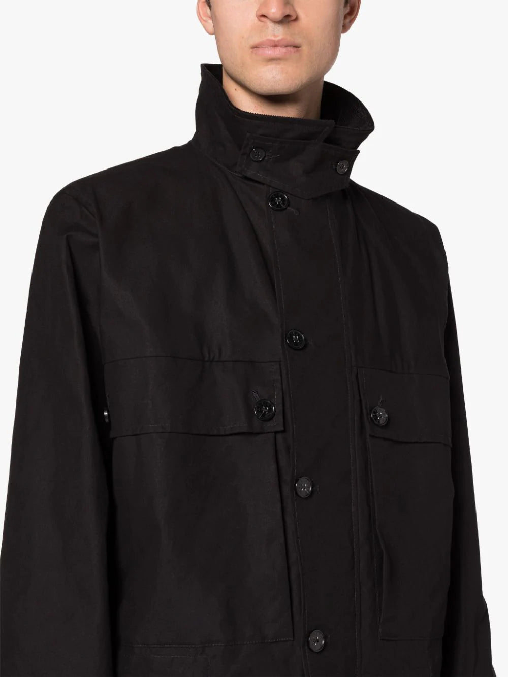 MACKINTOSH Country Dark Indigo Waxed Cotton Coat