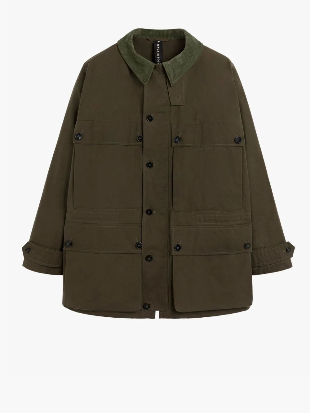 MACKINTOSH - Country Green Khaki Brown Waxed Cotton Coat - Tempo
