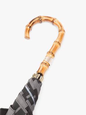 Heriot Handle Stick Umbrella | Black Brown Beige Check