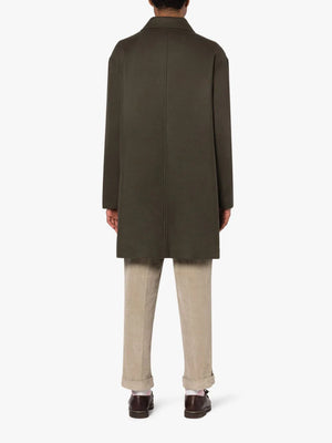 Manteau en laine olive foncé Soho 