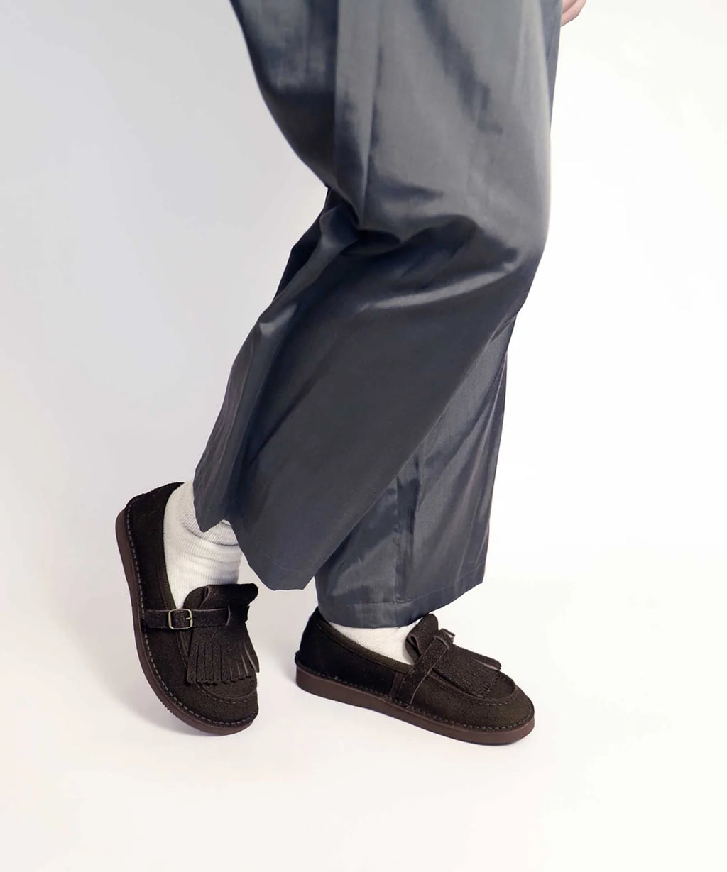 ORGANIC HANDLOOM - Pre-Order: Sevres Kilt in Thick Velour - Mocha - Tempo