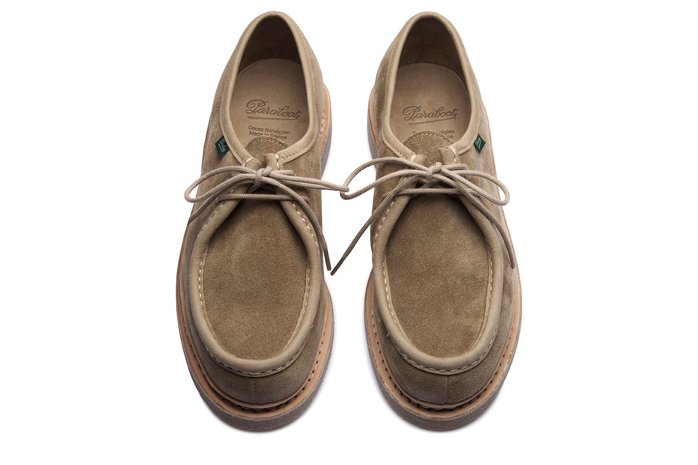 PARABOOT - Micka Ario Miel Velours Sand Gum Sole - Tempo