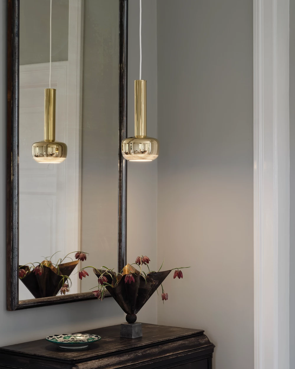 VL 56 Pendant in Brass or Chrome - Tempo