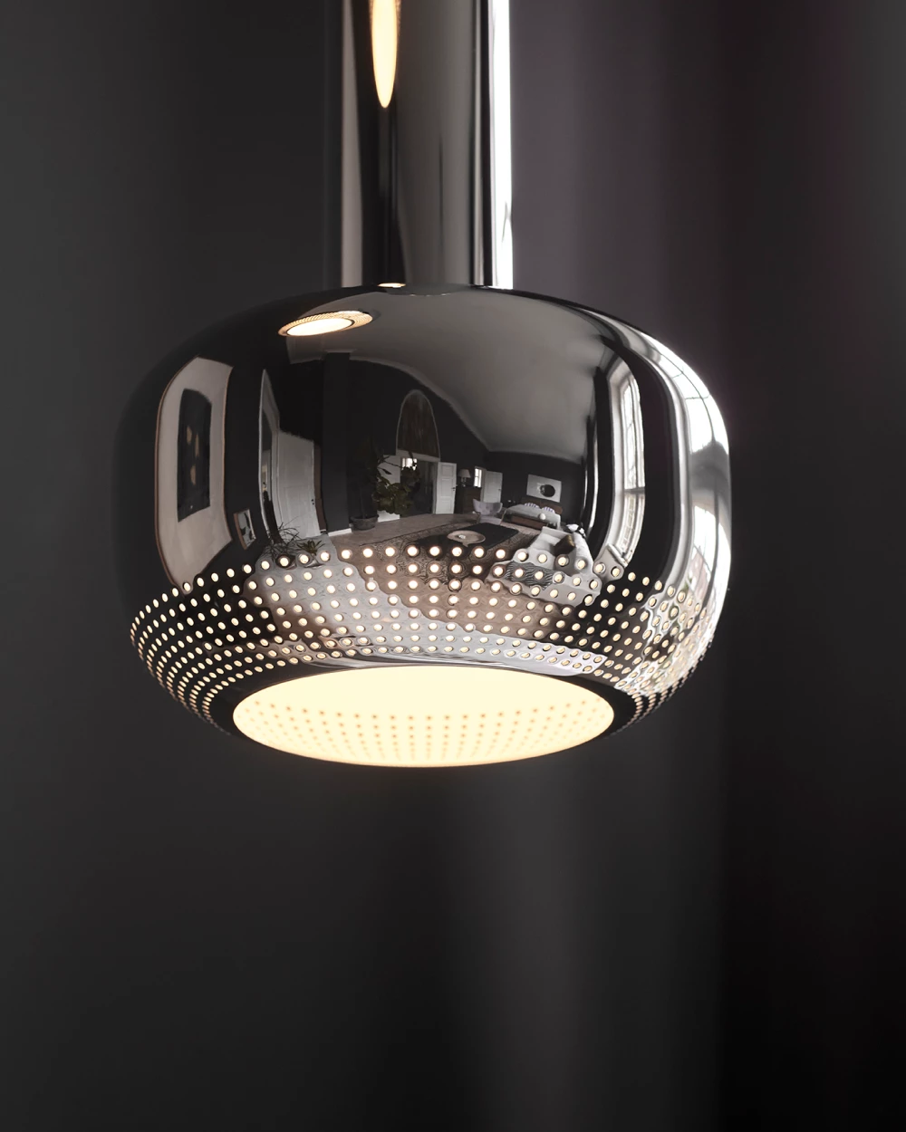 VL 56 Pendant in Brass or Chrome - Tempo