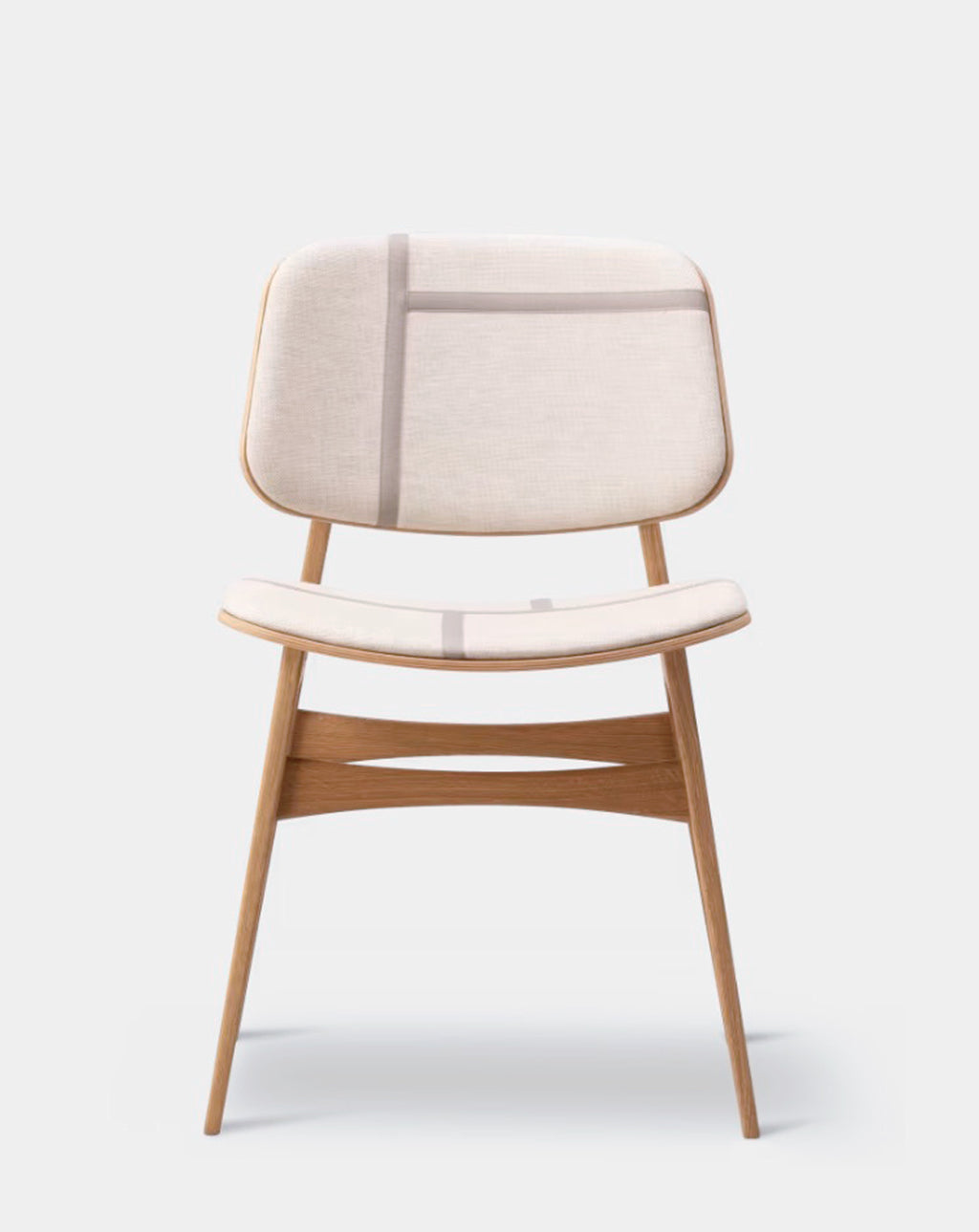 Søborg Wood Base Front Upholstered - Tempo