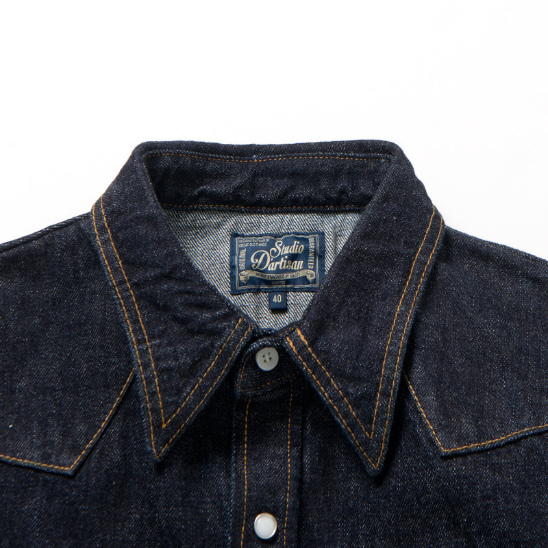 14oz Denim Western Selvedge Denim Shirt OW