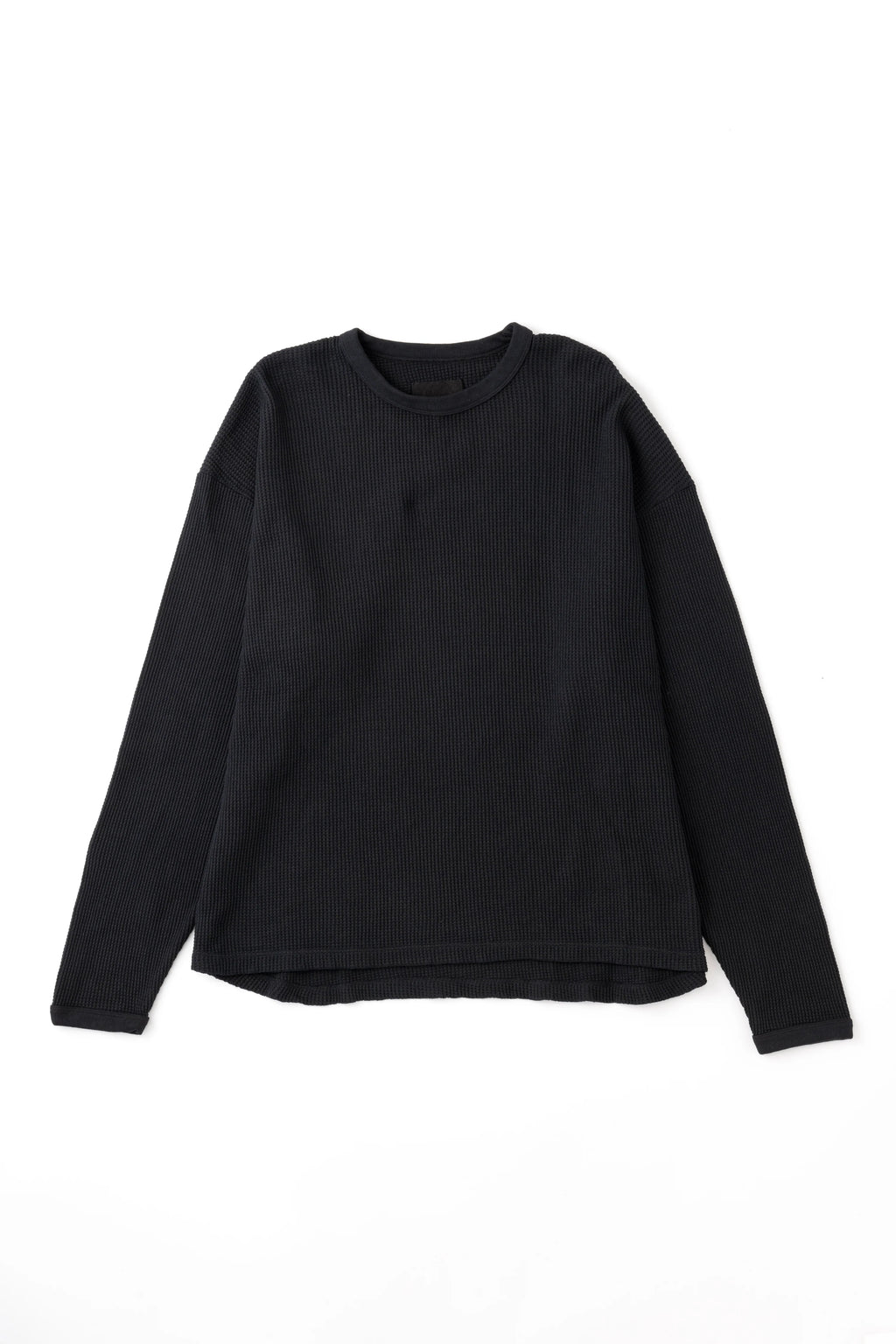 YOKO SAKAMOTO - CREWNECK THERMAL PULLOVER BLACK - Tempo