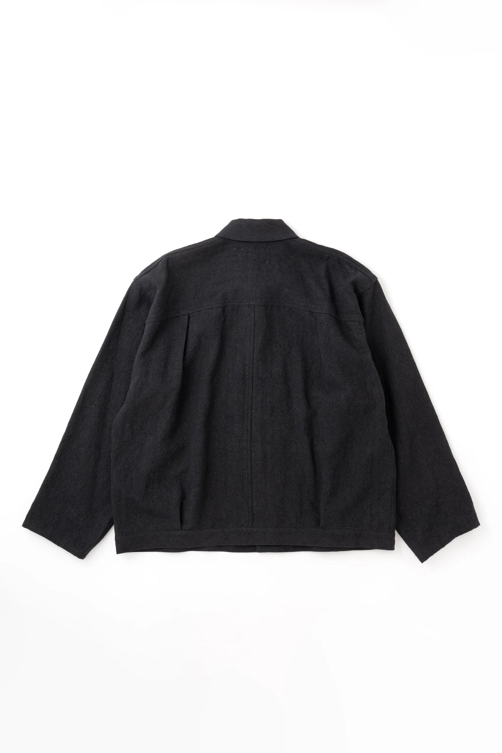 YOKO SAKAMOTO - HEMP PLEATS JACKET BLACK - Tempo
