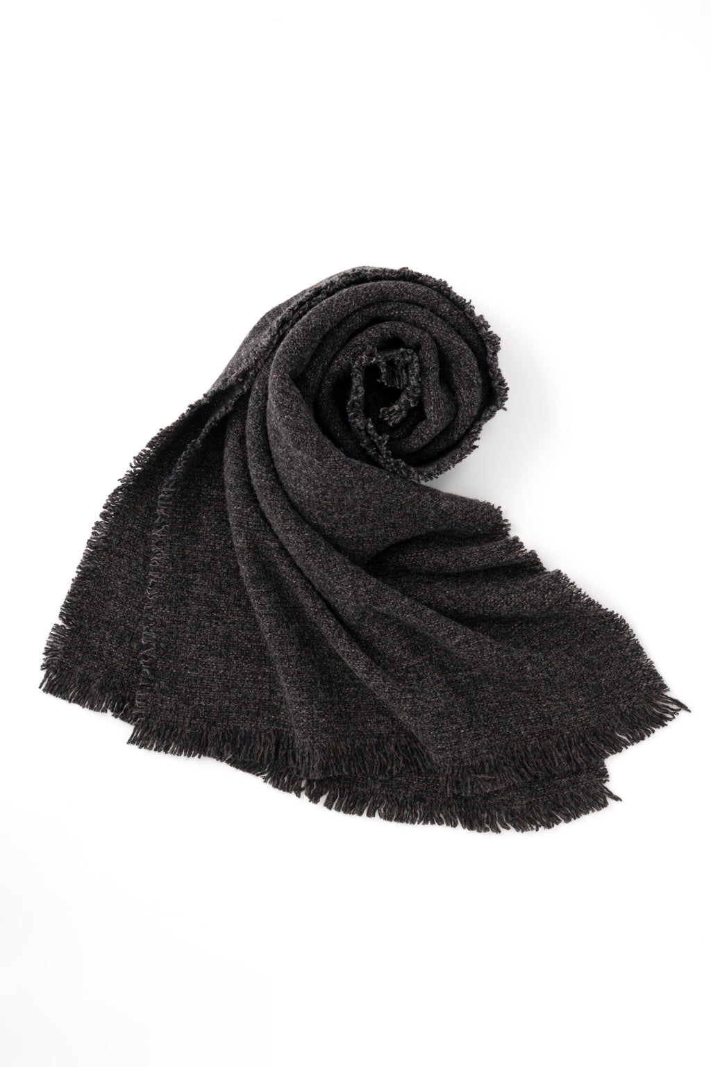 YOKO SAKAMOTO - WOOL LONG SCARF IN BLACK - Tempo