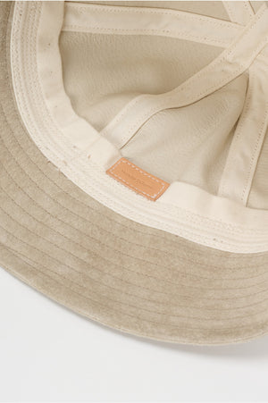 Pig Bucket Hat in Khaki Brown