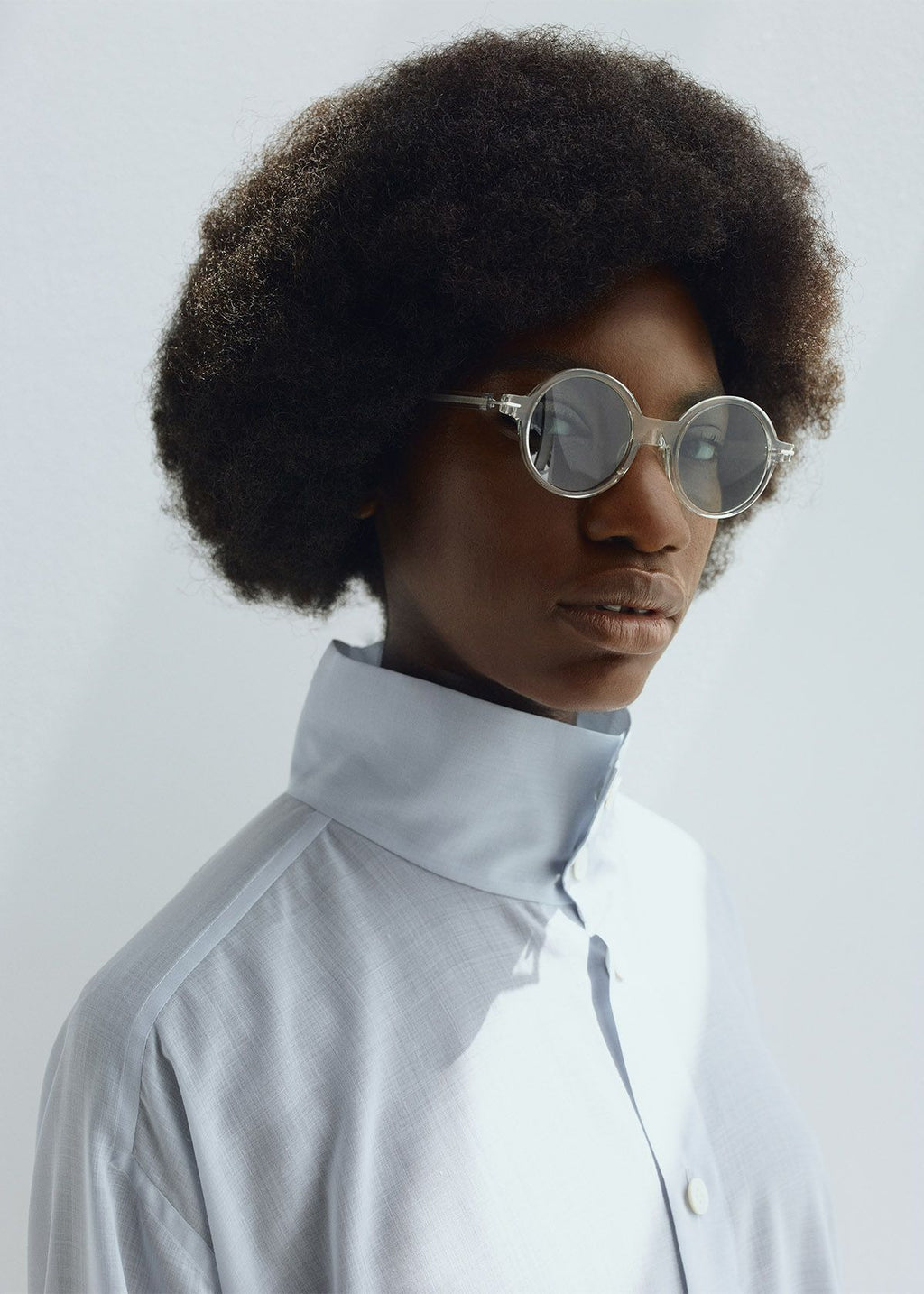 GEOMETRY ROUND Sun - Clear - Cellulose Acetate & Titanium - Tempo