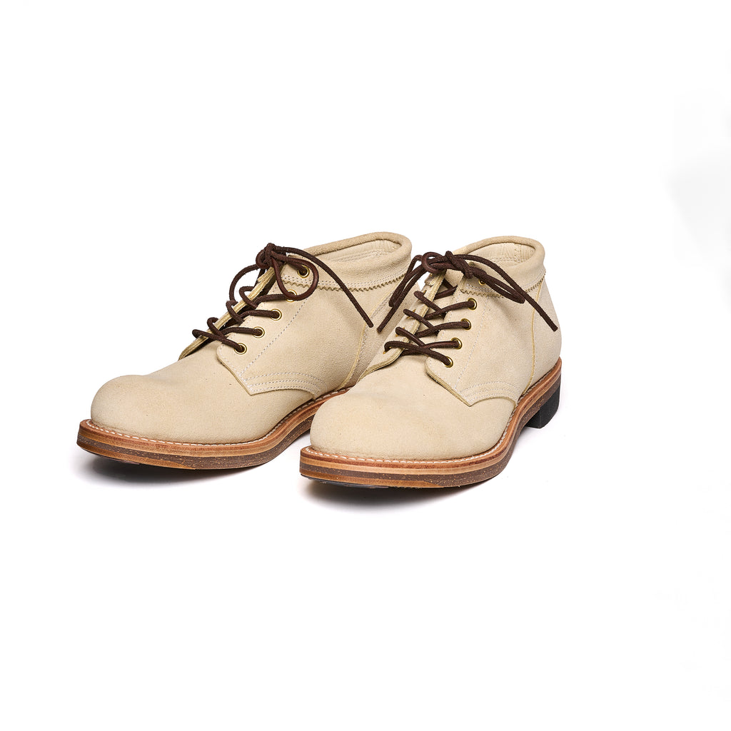 COUPEN Mid-cut Boot in Nakamura Nosuke Shoten Special Suede White Beige - Tempo