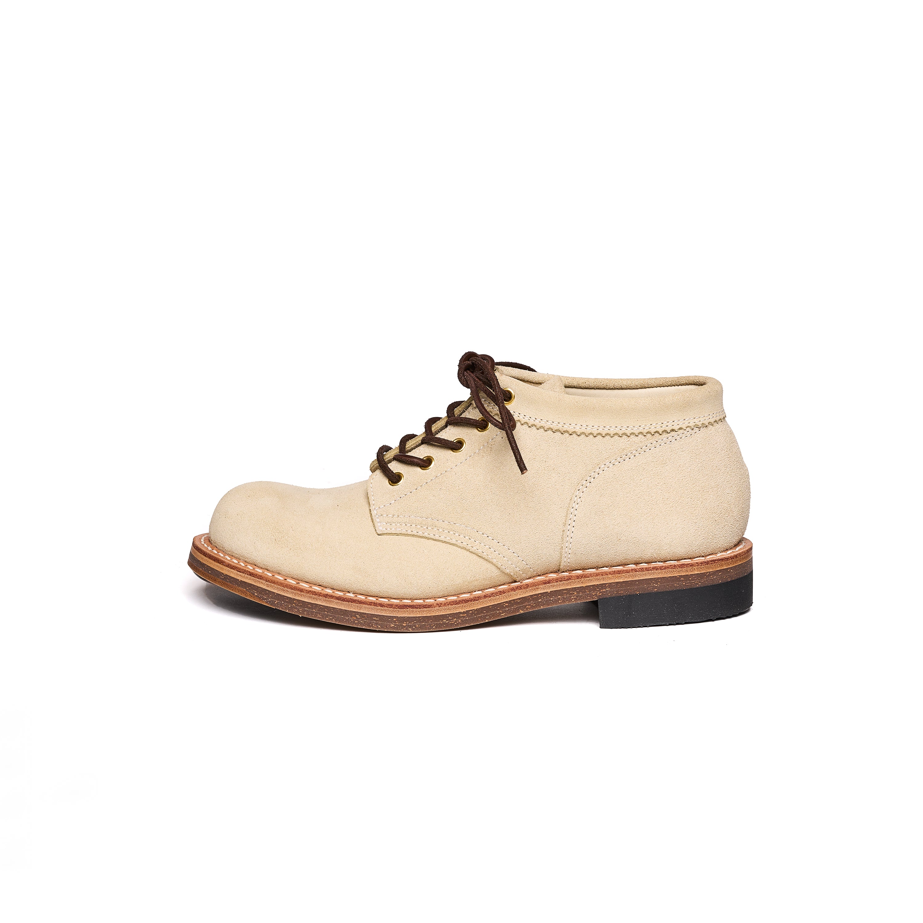 COUPEN Mid-cut Boot in Nakamura Nosuke Shoten Special Suede White Beige - Tempo