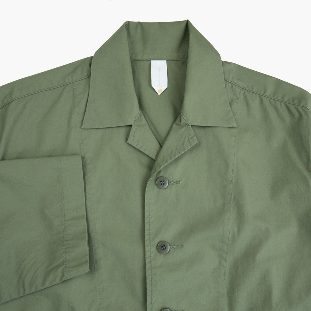 "Spring Pearson" Cotton Jacket in Olive Drab - Tempo