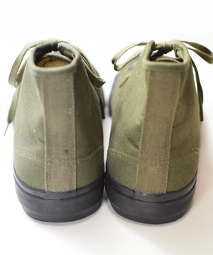 Ragtime Chuck T 1940's Vulcanized Canvas Sneaker in Army Green