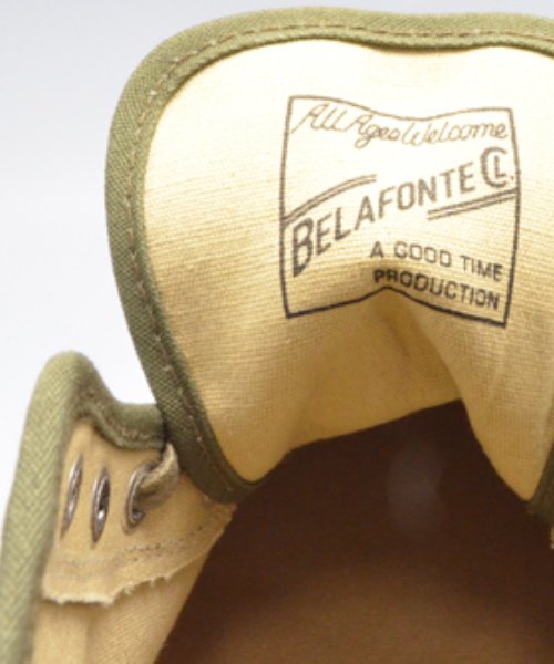 Ragtime Chuck T 1940's Vulcanized Canvas Sneaker in Army Green