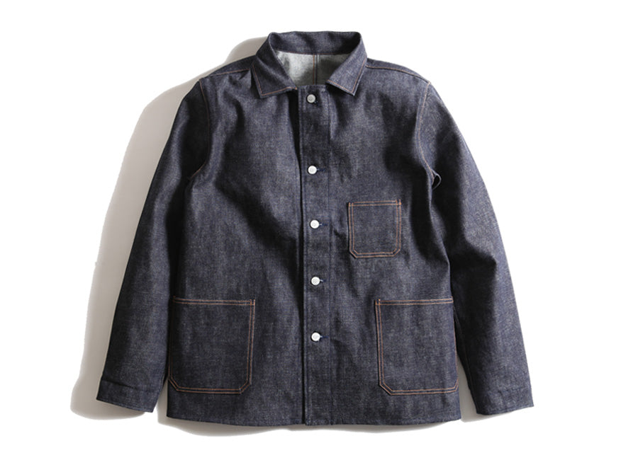 2504 Authentic Denim Coverall in Indigo - OW - Tempo