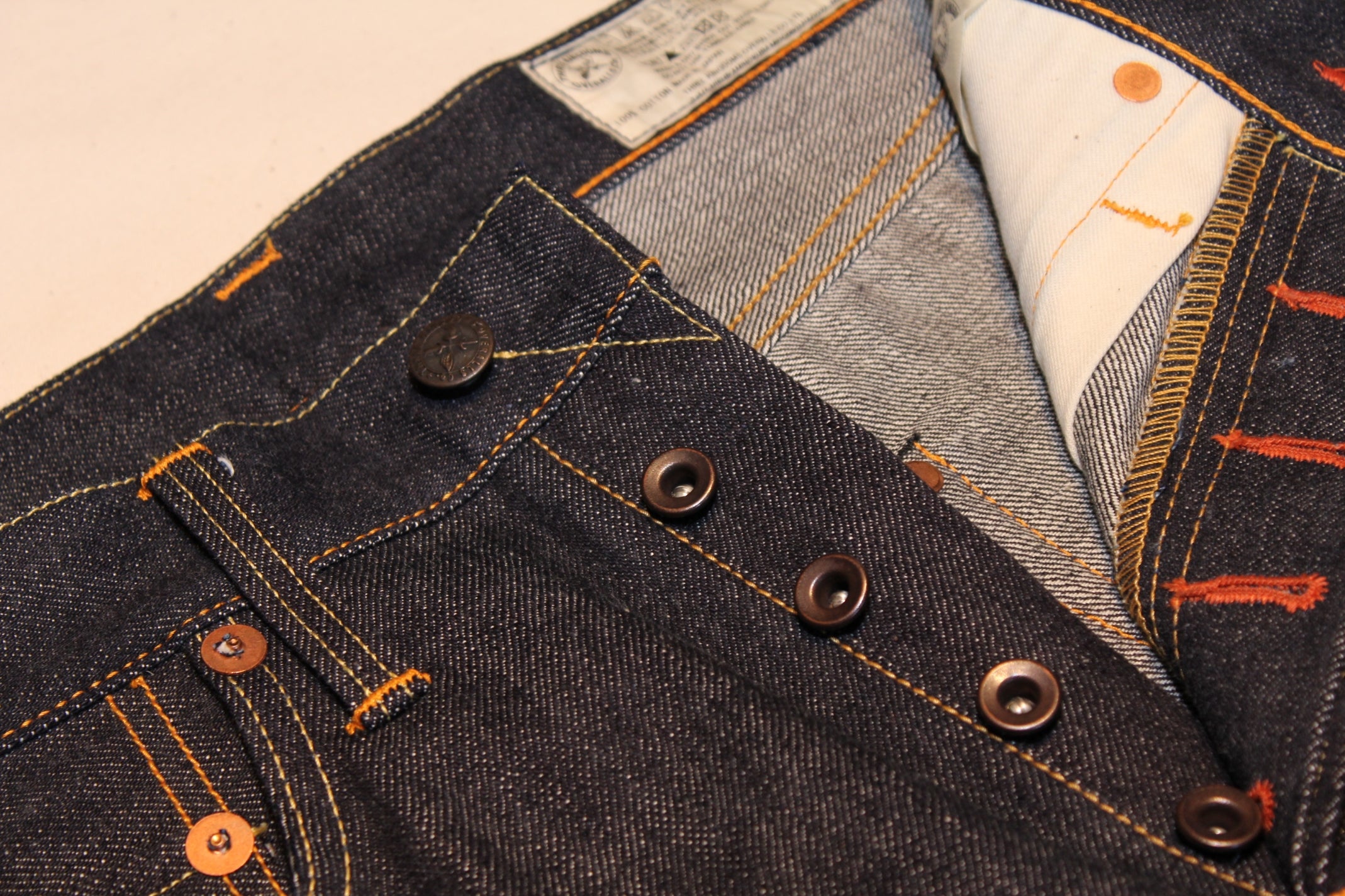 359601 15oz. Standard Straight Selvedge Denim Pants - OW - Tempo