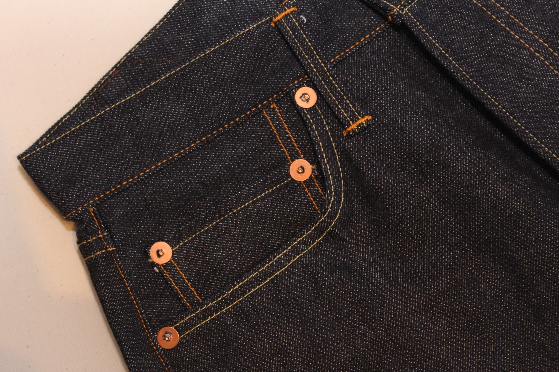 359601 15oz. Standard Straight Selvedge Denim Pants - OW - Tempo