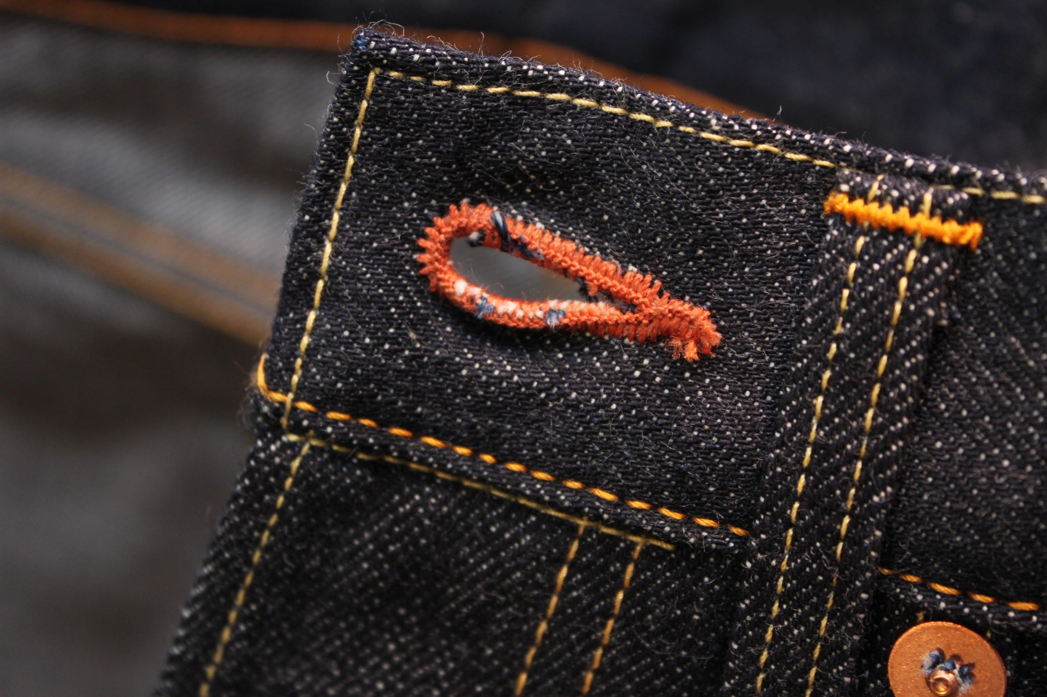 359601 15oz. Standard Straight Selvedge Denim Pants - OW - Tempo