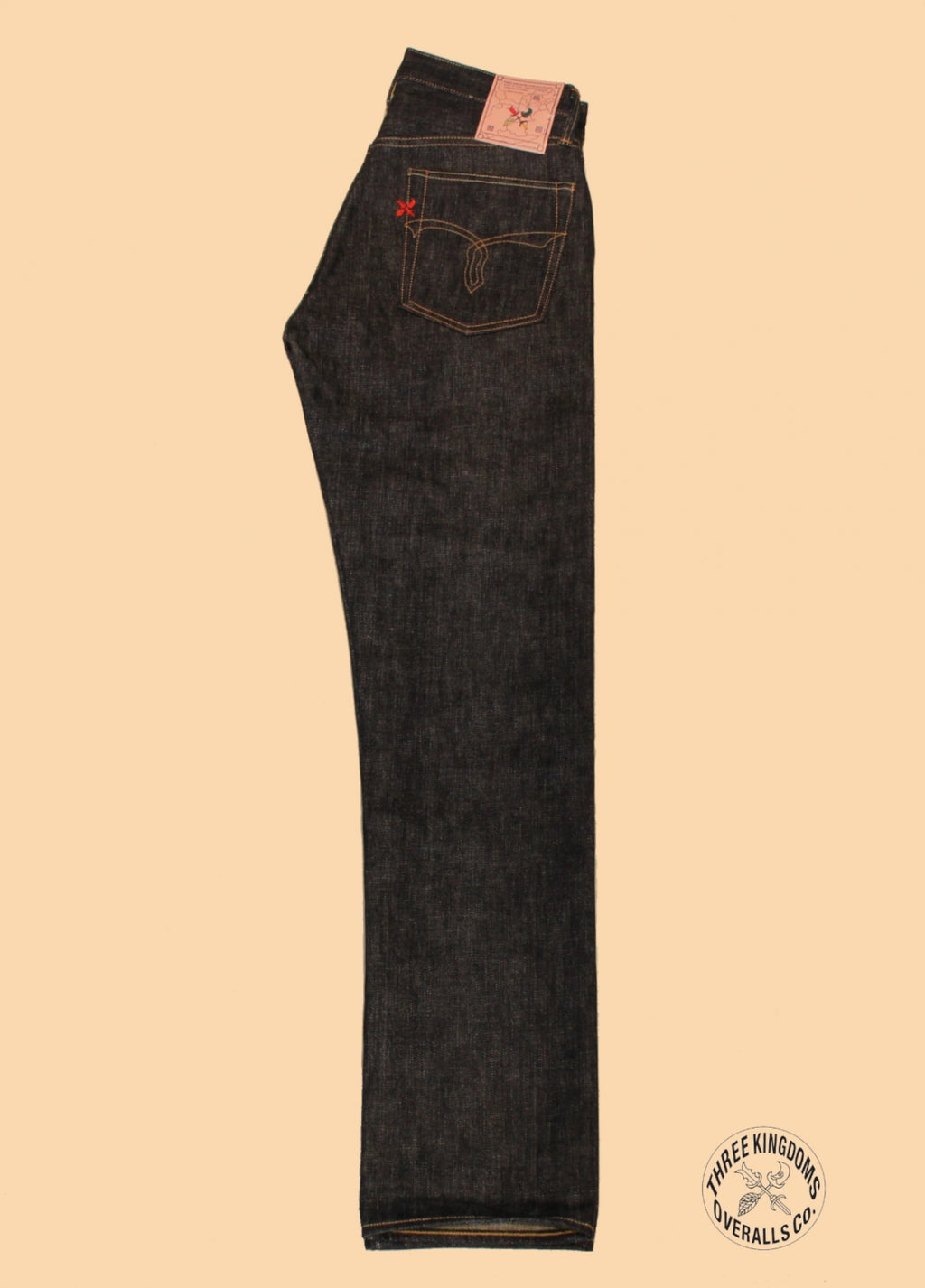 Premium 15.3oz. TK903 Relax Tapered Natural Indigo Selvedge Denim Pants - OW - Tempo