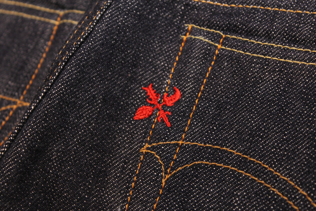 Premium 15.3oz. TK903 Relax Tapered Natural Indigo Selvedge Denim Pants - OW - Tempo