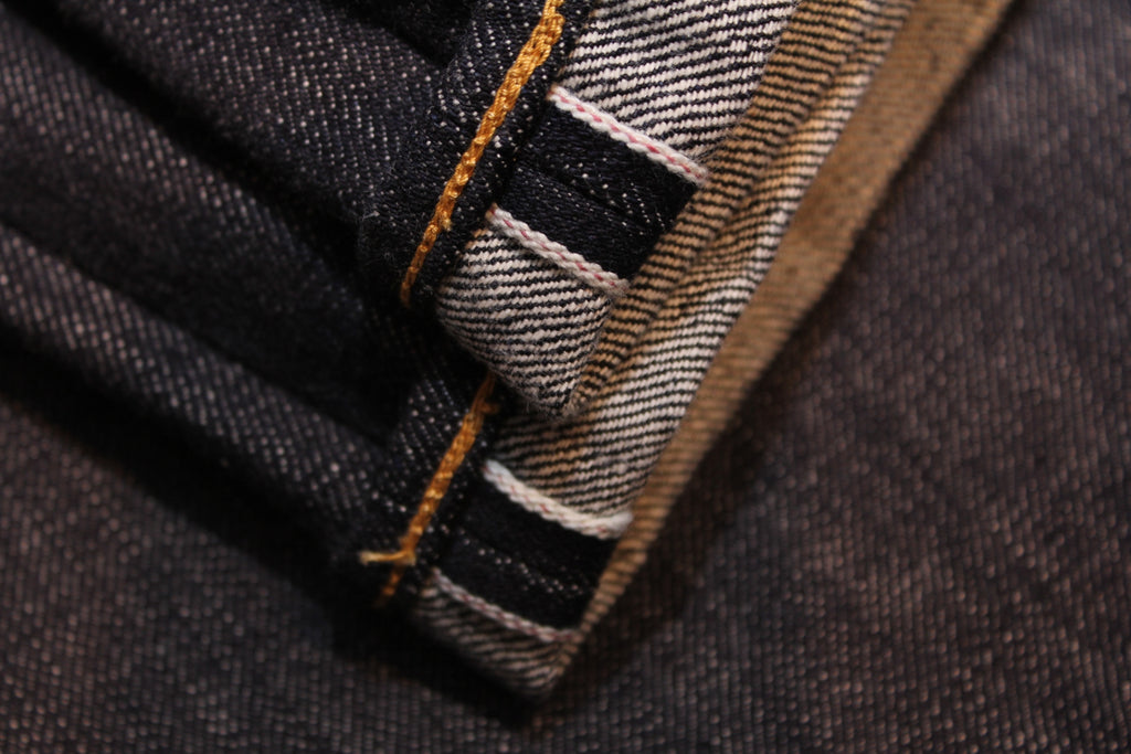 Premium 15.3oz. TK903 Relax Tapered Natural Indigo Selvedge Denim Pants - OW - Tempo