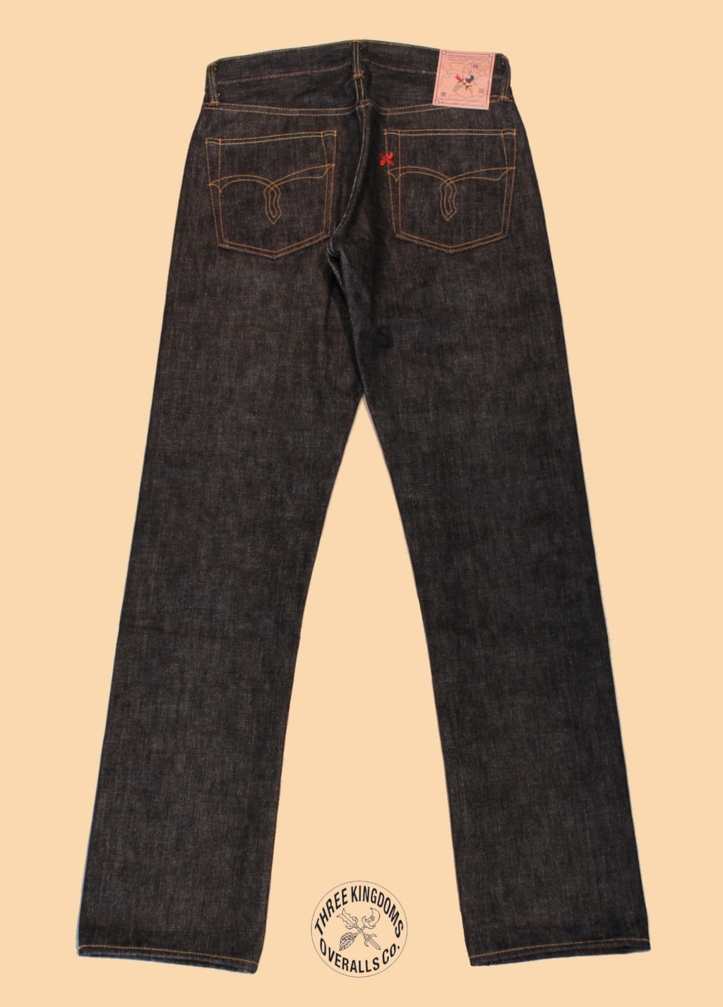 Premium 15.3oz. TK903 Relax Tapered Natural Indigo Selvedge Denim Pants - OW - Tempo