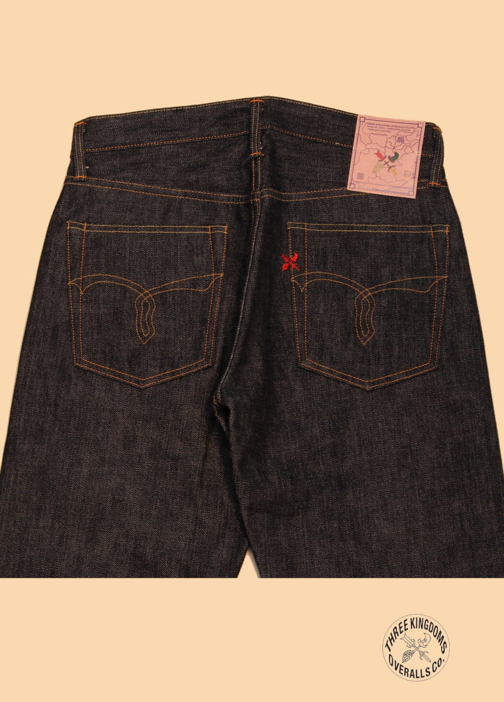 Premium 15.3oz. TK903 Relax Tapered Natural Indigo Selvedge Denim Pants - OW - Tempo