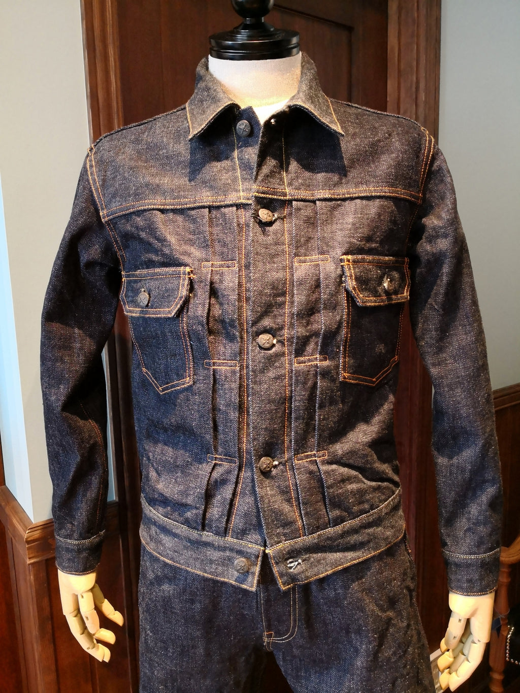 Premium TK992C Natural Indigo Selvedge Denim Type II Jacket - OW - Tempo