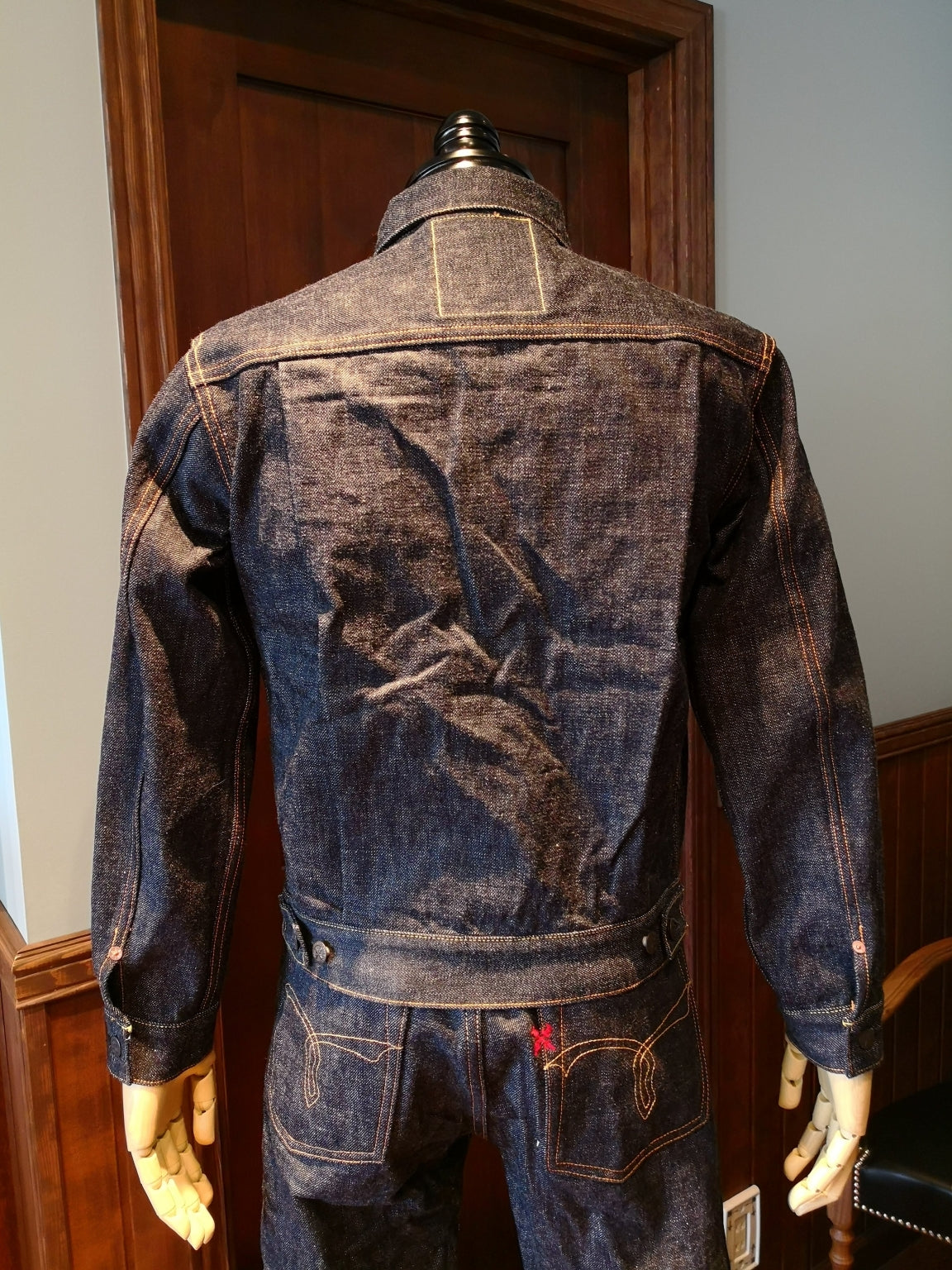 Premium TK992C Natural Indigo Selvedge Denim Type II Jacket - OW - Tempo