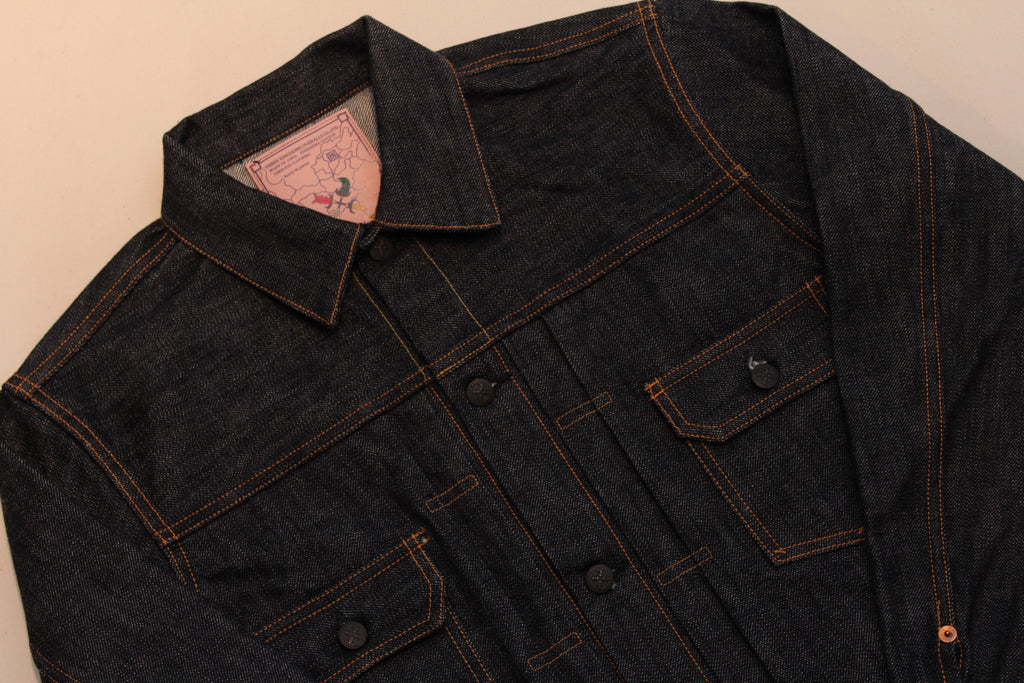 Premium TK992C Natural Indigo Selvedge Denim Type II Jacket - OW - Tempo